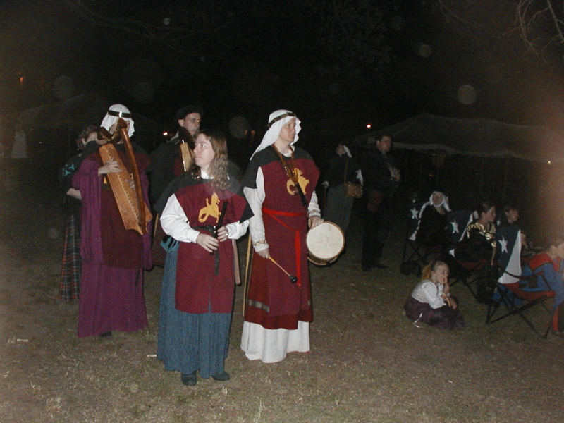 Musicians for procession in line
