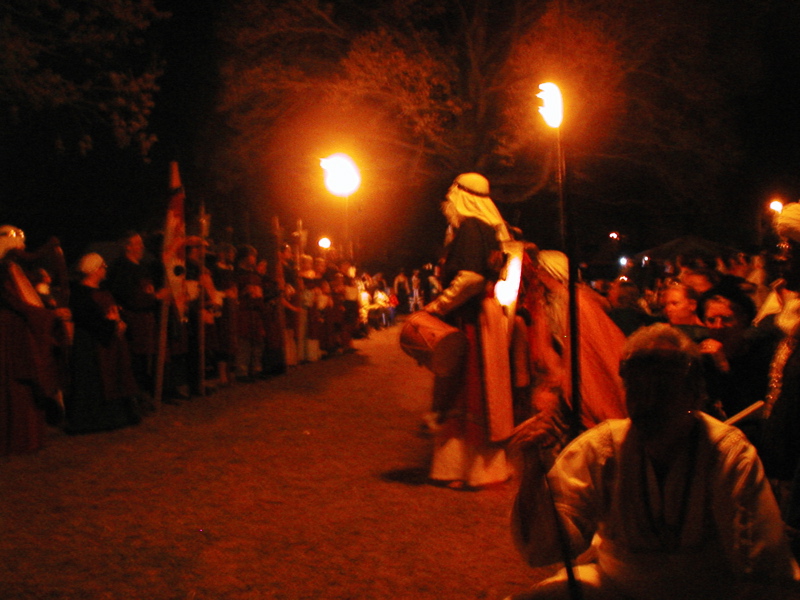 procession lines standing back 2