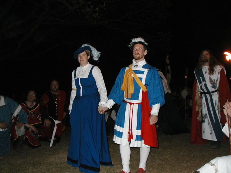 JP & Gilyan in procession