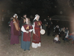 Musicians for procession in line